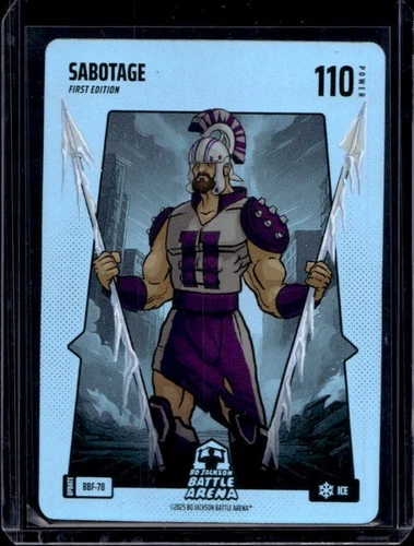 2025 Bo Jackson Battle Arena Update 1st Edition Sabotage Ice #BBF-78