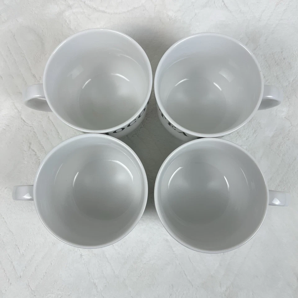 Juego de 4 tazas de café té chocolate caliente caja y barril  Foto 3 de 4