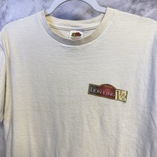 Vintage Lion King 1 1/2 Shirt White 90s Y2K Disney Movie Mens Large 20.5x25.5