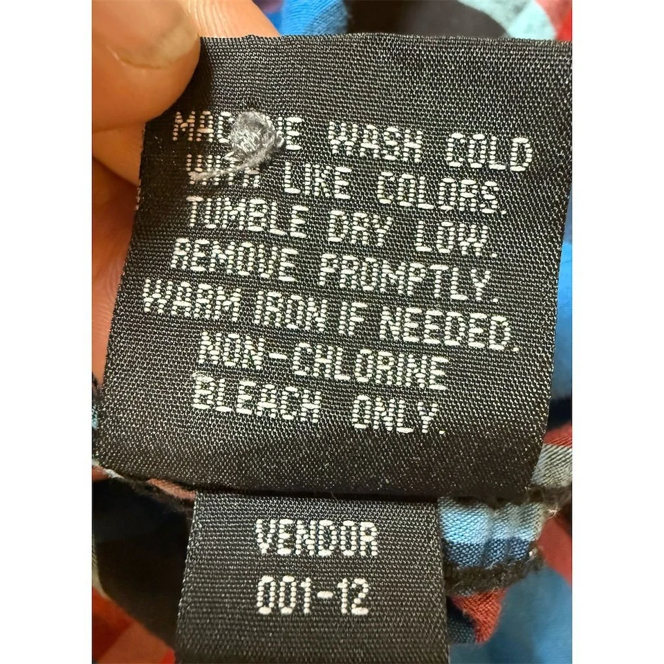 Camisa Rock Revival Para Hombre M Bordada a Cuadros Manga Larga Abotonada BLE007L USADA EN EXCELENTE CONDICIÓN Foto 4 de 4