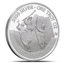 2021 1 oz Texas Mint Revolution Series Alamo Silver Round 75.67 per troy oz