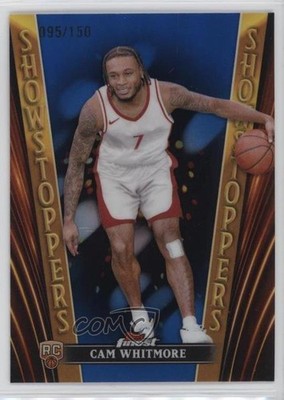 2023 Topps Finest Showstoppers Blue Refractor 95/150 Cam Whitmore Rookie RC dq2
