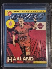 2021-22 Panini Donruss Road to Qatar Net Marvels Erling Haaland #5 Norway Insert