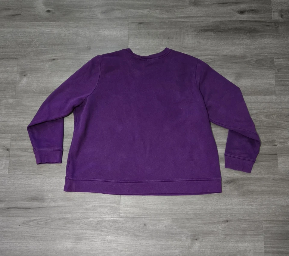 Sudadera Holiday Editions Cuello Redondo Para Mujer 2X Púrpura 3D Puff Oso Polar Foto 3 de 4