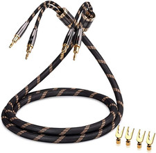 SKW Single Audiophile Lautsprecherkabel, Austauschbares Bananenstecker-Kabel, Ve