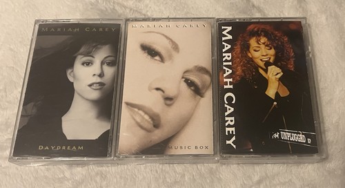 Mariah Carey 3 Cassette Tape Lot MTV Unplugged EP, Music Box, + Daydream Tested