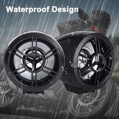 Waterproof Bluetooth Motorcycle Audio Radio Sound System Stereo Speakers MP3 USB
