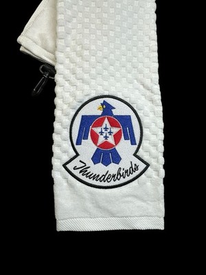 Thunderbirds (US Air Force) Golf Towel / (6in x 22in) Cotton 44k Stitches