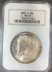 1883 O Morgan Silver Dollar Beautiful OBV & REV Rim Toning