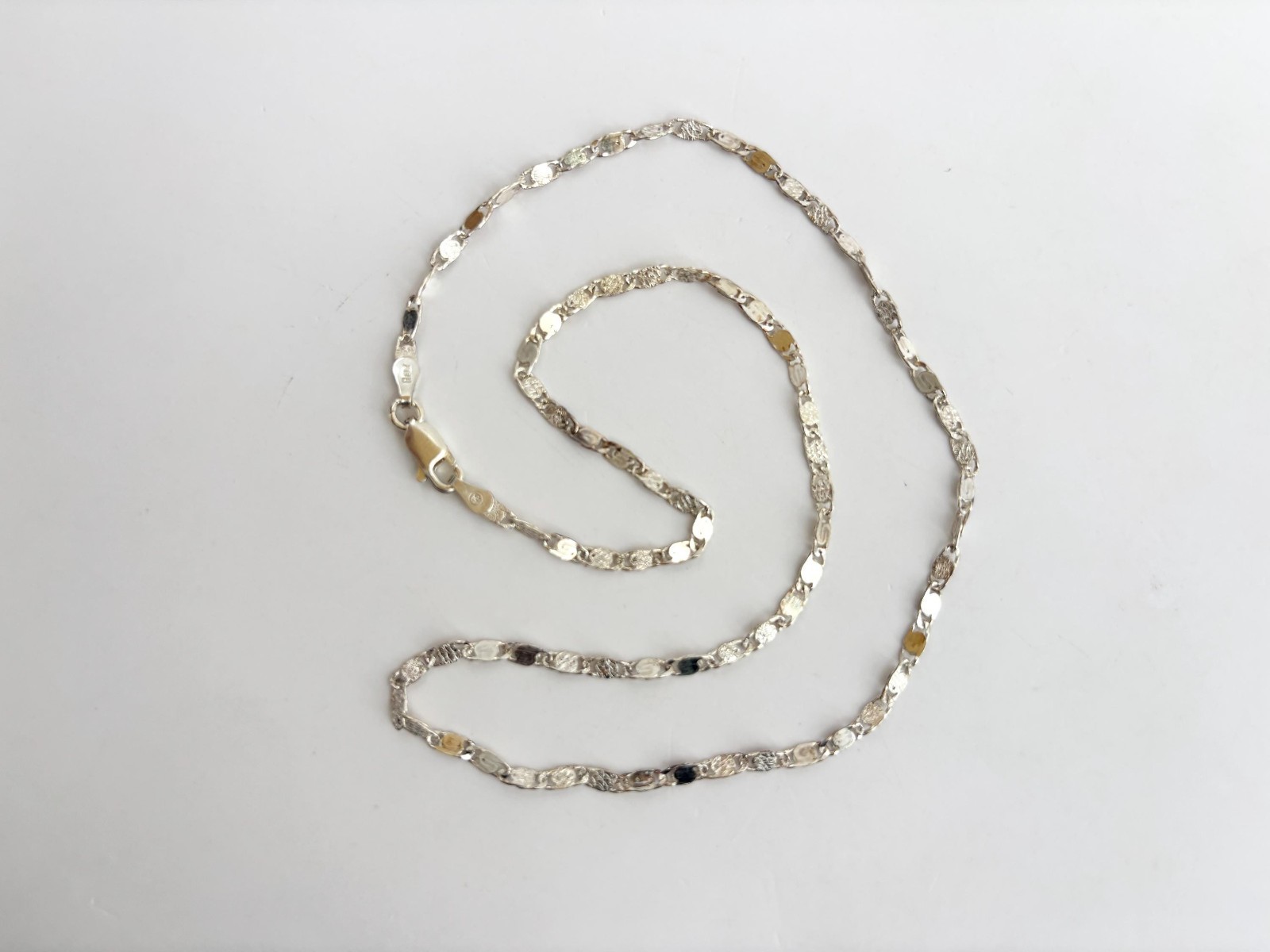 Oval Sectioned Solid Sterling Silver 925 Vintage … - image 9