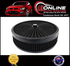 Extreme Flow Air Cleaner 14 X 3 Black 5-18 Neck Fit Ford Holden V8 Filter