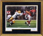 Steve Gleason signed Saints Return To The Dome 16x20 Lithograph Framed /150- COA