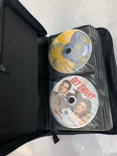 Fellowes CD DVD Zippered Storage Case Wallet Holds 60 Discs FULL OF DVDS