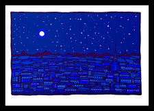 FRANCESCO CASORATI -  LITOGRAFIA   cm. 47 x 67   Notte a Torino