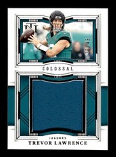 2023 Panini National Treasures #CMT-TLE Trevor Lawrence Colossal Materials #/49