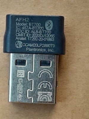 Poly - BT700 High Fidelity Bluetooth USB-A Adapter (Plantronics)
