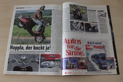 Auto Bild 12/1999 Honda Shadow 90 mit 7,7PS im Fahrbericht auf einer Seite
