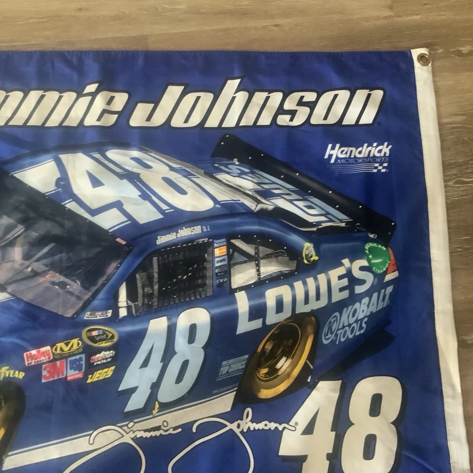 吉米·约翰逊 #48 3x5 赛车旗赛车运动双面复古亨德里克赛车运动 — 第 4/4 张图片