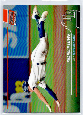 2022 Stadium Club Chrome Brandon Lowe Orange Refractor /25