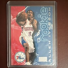 SkyBox 1996-97 Premium Allen Iverson #216 Philadelphia 76ers Rookie Basketball