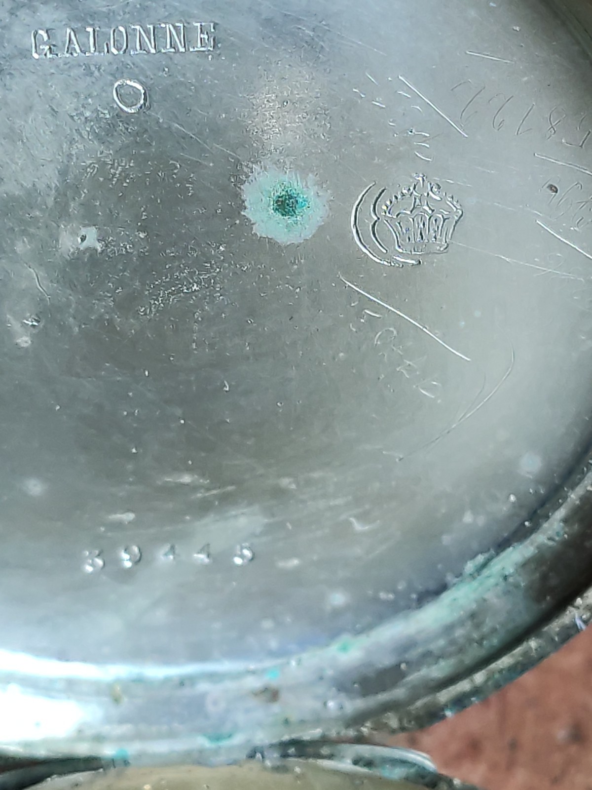 Antique Solid Silver 0.800 Silver Case GALONNE Po… - image 10