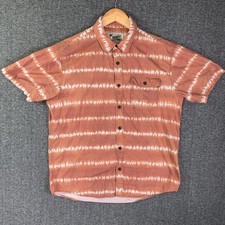 Howler Bros Shirt Men Medium Short Sleeve Tye Dye Button Up Outdoor Western