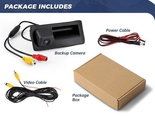 Car Trunk Handle HD Rear View Backup Parking Camera for Audi A4 A6 A8L S5 Q3 Q5 - Picture 10 of 11