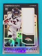 2020 Obsidian Rookie Eruption Patch RC /25 #RE19 KJ Hamler Football Card S3. rookie card picture