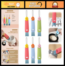 Multifunctional 3-in-1 Cup Lid Cleaning Brush Set - Portable Crevice Cleaner for