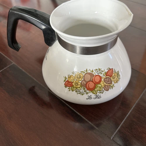 VTG Corning Ware Spice Of Life Coffee Tea Pot Kettle 6 Cup Le The P-104 NO LID