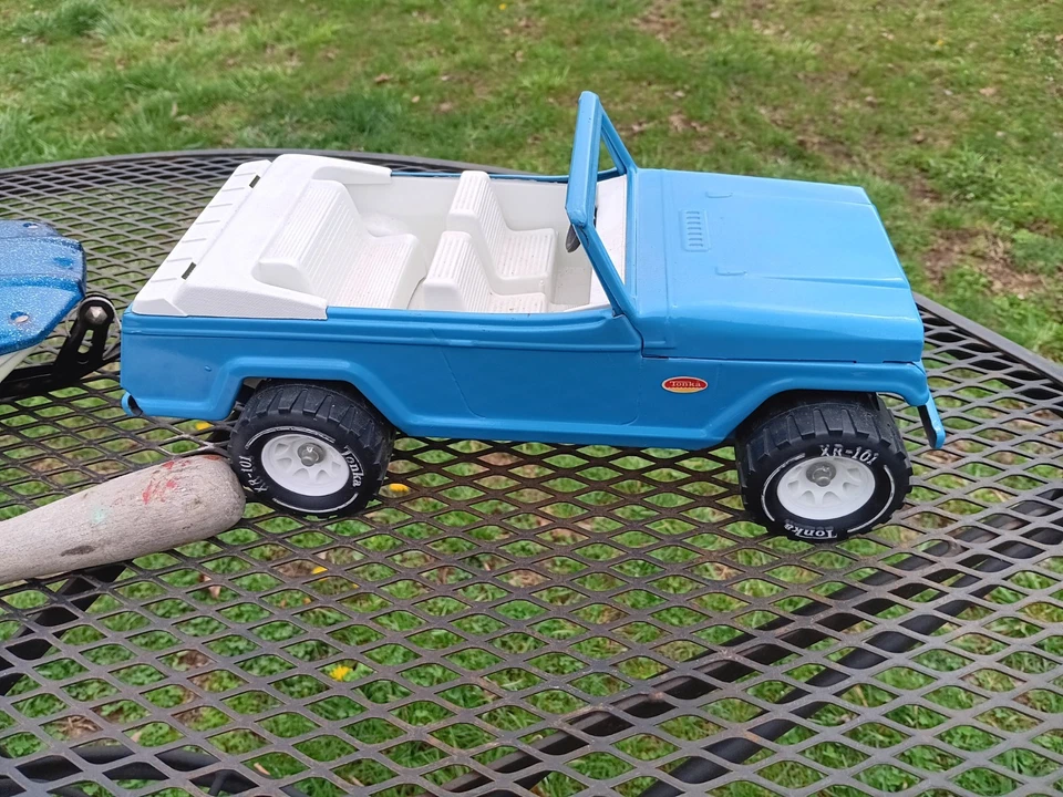 Juego de barco y remolque Tonka Jeepster Runabout vintage años 70 excelente estado original Foto 2 de 4