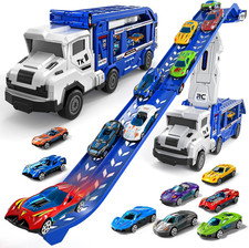 Transport Truck Toys for 3 4 5 6 7 Years Old Boys,Toys Cars Track Set Transporte