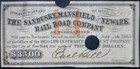 1863 CONFEDERATE Civil War Era $35 Sandusky Railroad Interest Coupon XF Note  NR — photo 1