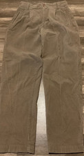 VTG LL BEAN PREPPY CORDUROY HIGH WAIST TAPERED PLEATED PANTS WOMENS 30 x 30