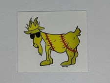 Goat USA Softball Goat Sticker Authentic Chuck The Goat Baseball Stitches Decal