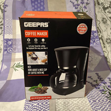Geepas Filter Coffee Machine 1.5L 12 Cup Black GCM41505UK-BK Anti-drip