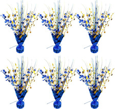 6 Pack Metallic Foil Spray Table Centerpiece Decoration Star Brust Glitter Table