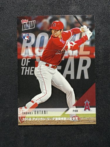 2018 Topps Now Award Winner #AW-1 Shohei Ohtani RC