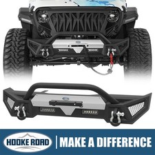 Hooke Road Winglet Steel Front Bumper For 18-26 Jeep Wrangler Jl Gladiator Jt Hooke Road Winglet Steel Front Bumper For 18-26 Jeep Wrangler Jl Gladiator Jt