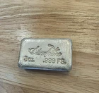 Rare! Silvertowne 5 Troy Oz .999 Silver Rectangular Hand Poured Bar