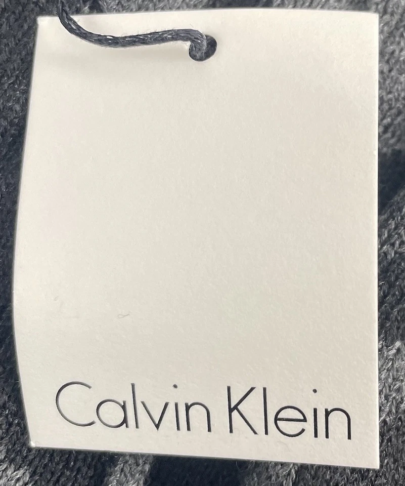 Chal envolvente Calvin Klein para mujer talla única negro gris abierto delantero aberturas laterales para brazos NUEVO Foto 4 de 4