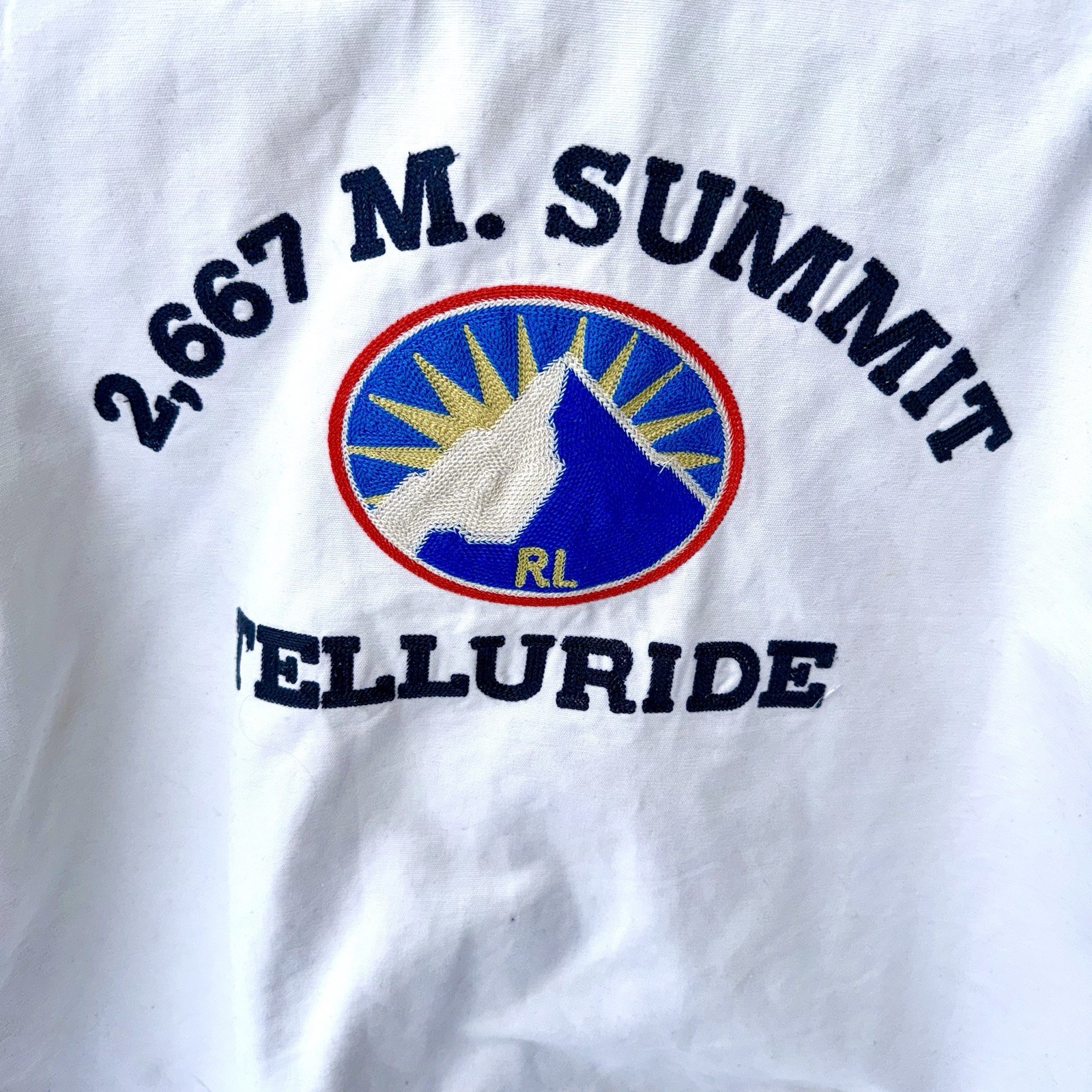 Polo Ralph Lauren Racing Equipment Telluride Summit Jacket White XL Red Stripe