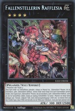YuGiOh Fallenstellerin Rafflesia (V.3) RA02-DE034 Secret Rare Deutsch Good 1st