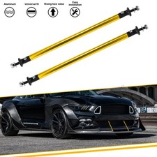 2X Sporty Alloy Finish Front Bumper Strut Rod Tie Bars For Ford Explorer Escape