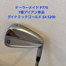 TaylorMade P770 7 Iron Single Dynamic Gold EX S200 Golf Pride Grip