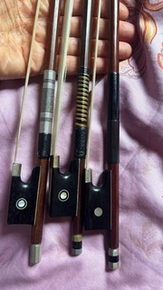 3x arco de violín antiguo 4/4 listo para jugar