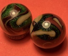 2 Jabo Contract Run The Last Dance Marbles. Measures .75 Mint Condition.