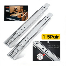 Full Extension Ball Bearing Heavy Duty Drawer Slide Track Rail 10"-22" 100-lb