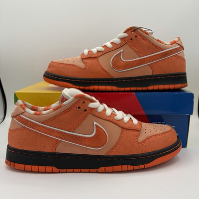 Nike SB Dunk Low Orange Lobster Skateboarding Shoes Size 9 Men's Used OG All
