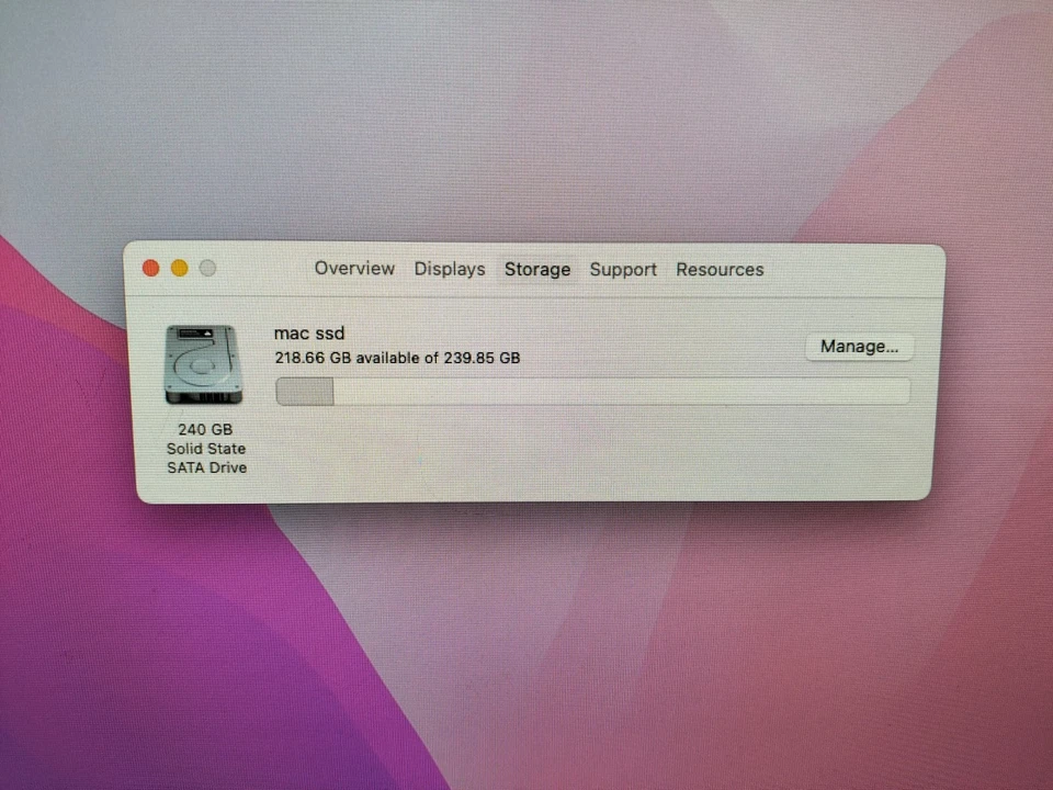 Apple Mac Mini 2014 A1347,  2.8 GHz I5 , 8GB RAM, 240GB SSD - Image 3 of 4